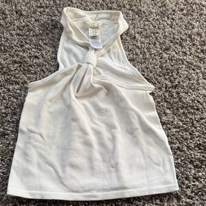 T.J.Maxx White Knotted Tank Top